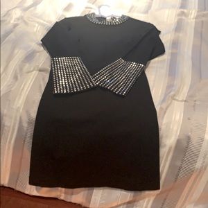Venus black studded dress
